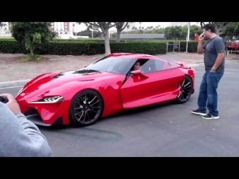Toyota FT-1 being unloaded at Irvine Cars & Coffee