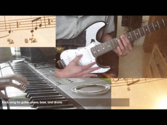 Rock Song for Guitar, Piano, Bass and Drums