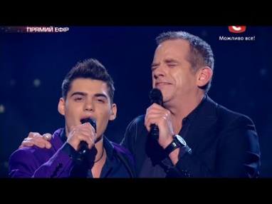 «Х-фактор-5» /Garou feat Кирилл Каплуновский - Gitan /Седьмой прямой эфир(20.12.2014)