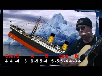 Nº 023 Titanic harmonica( E ) TAB + CHORDS GUITAR Mundharmonika