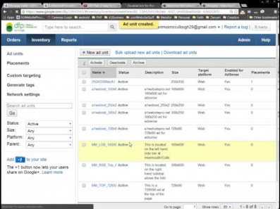 DFP Double Click For Publishers COMPLETE TUTORIAL