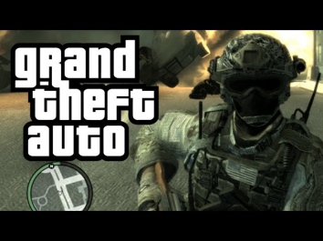 GTA 4: Call of Duty in GTA! - (Soldier + Terrorist Mod Funny Moments)