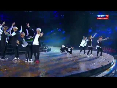 130717 EXO - Intro + Wolf & National @ 2013 KAZAN Summer Universiade