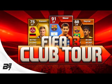 AMAZING CLUB TOUR ON FIFA 13! w/ ST ESSWEIN and 91 MESSI! RETRO ULTIMATE TEAM