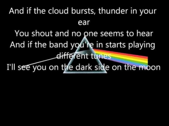 Pink Floyd - Brain Damage/Eclipse (lyrics)