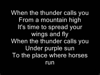 East 17 Thunder album version lyrics on screen