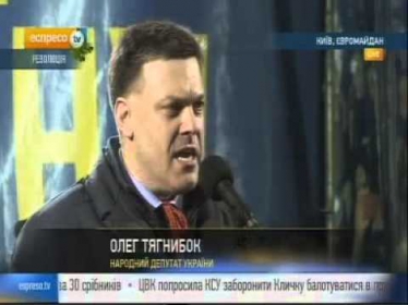 ! Євромайдан Евромайдан 16-01-2014. Майдан_ Тягнибок и Яценюк: В Украине начинается диктатура