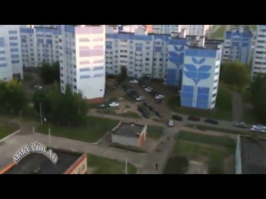 Вертолет разбился об машину с высоты 100 метров. Quadrocopter crashed on a car