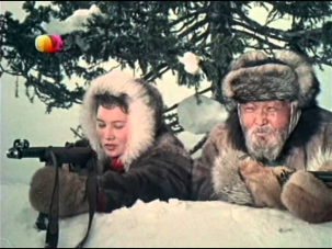 Советский художественный фильм . Следы на снегу . ( детектив )