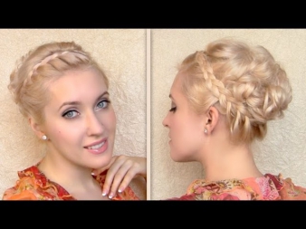 Greek goddess hair tutorial Updo hairstyle for shoulder length medium long hair